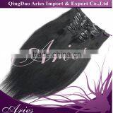 Supplier 8A Grade Clip in Hair Extension Human Hair Extensions Clip in Hair Extensions for Black thumbnail-3