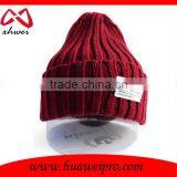 Unisex Beanie Fashion American Plain Cool Knit Beanie Hat Cap With Label thumbnail-2