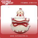 Christmas Snowman Ceramic Cookie Jars With Lids