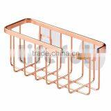 Rose Gold Kitchen Sink Suction Holder for Sponges, Scrubbers, Soap
