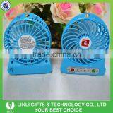 2016 Desk USB Mini Fan Rechargeable Led Plastic Standing Fan With Customized Logo thumbnail-2