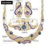 Jewelry 2016 Blue Gemstone Four Women Jewelry Set thumbnail-6