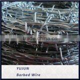 Galvanized Double Twist Barbed Wire Fencing Anping Factory