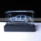 3d Laser Engraving Crystal Car Model Cube Best Gift For Shipping Campany