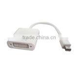 White High Speed Mini dp to hd Dvi Displayport;1080p 20pin 30U Male Mini dp to Dvi Cable