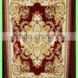 Floral Red Wilton PP Hotel Rooms Carpet Designs With High Quality thumbnail-1