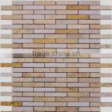 SKY-M044 Modren Wood Style Marble Mosaic Tile Strip thumbnail-1