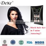 Dexe hair dye shampoo wholesale black hair productshome use convenient hair color manufacturer