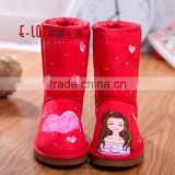 Hot sales high quality and cheap red boots women