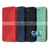 C&T Premium PU Leather Wallet Pouch Flip Case Cover for Nokia Lumia 535 thumbnail-3