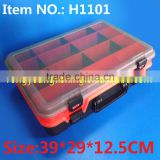 H1101 39*29*12.5CM Two Trays Multipurpose Plastic Tackle Box