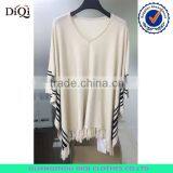 Knitwear Knitting Sweaters Cape Knit Poncho With Tassel Fringe thumbnail-1