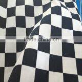 White and Black Plaid Pattern 100% Cotton Printed Twill Fabric thumbnail-1