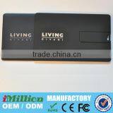 8gb Usb Credit Card Black One With Matt Finish and Gloss Logo