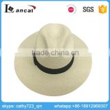 Lancai-ECO material serviceable wholesale fashion beat gifts for promotion straw fedora hat factory