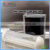Solar Powered 5-LEDs Wall Lamp