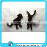 Hand Made Laser Cut Acrylic Keychian, Wholesale Cutting Perspex Monkey Shapes thumbnail-1