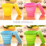 High Quality Silicone Foldable Coffee Cup, Portable Silicone Folding Cup for Travel
