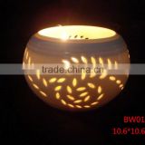 hot selling ceramic white candle holders