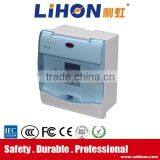 4 Way Single Row 140*160*58 Size Outdoor Plastic Power Distribution Box With Light