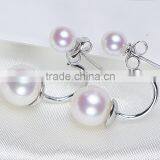 Classical BridalJewelry 925 Sterling Silver Freshwater Pearl Earrings