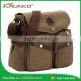 Khaki Canvas Crossbody Sling Bag Vintage Messenger Bags thumbnail-2