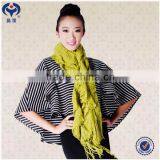 Deal Knit Soild Color Infinity Loop Scarf With Fringe thumbnail-1