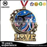 New Fashion Wholesale 3d Custom Stamping Rimmed Shiny Diamond Glittering Insert Iron Brass Zinc Alloy Gold Plated Sport Medal wi thumbnail-5