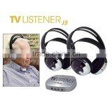 Portable Headset Earphones TV Listener J3 Rechargeable Best Wireless Headset thumbnail-5