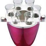 Stainless Steel Ice Bucket With 6pcs Glass Cup thumbnail-1