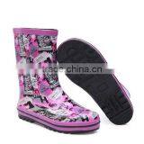 Custom Cheap Wholesale Fashion Rain Boots Girl Rubber Rain Boot thumbnail-3