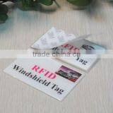 Passive Rewritable RFID Barcode Labeller HF/ UHF RFID Windshield Tags for Traffic Management thumbnail-4