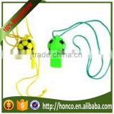Alibaba hot selling foodball fans colorful plastic whistles made in China DIFFERNCE