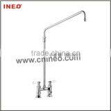 Deck Faucet With Elevated Swing Nozzle thumbnail-1