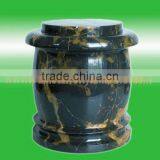 NATURAL BLACK AND GOLD MARBLE URNS thumbnail-1