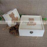 Square Unfinished Decor Wooden Toy Box Wholesale thumbnail-1