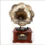 Hot High Quality Classic Wooden Radio Gramophone Luxury Retro Vinyl Phonograph Record Player Wooden Radio Gramophone thumbnail-3