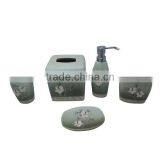 EA0854 Novel Bathroom Accessories With Beautiful Flowers thumbnail-1