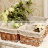 2015 Hot Sell Easy Wicker Basket With Fabric Refined Cheap thumbnail-2