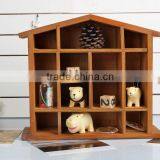 The Wooden House Hanging Storage Cabinet,Desktop Storage Box thumbnail-1