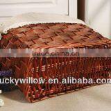 Lucky Weave Home and Garden Rattan Cutlery Basket With Handle thumbnail-4