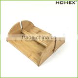 Bamboo Flat Napkin Holder Stand with Lift Bar Homex BSCI/Factory