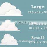 Cloud Shape Wall Shelf Bookshelf for Kids Room Lovely Mdf Wooden Floating Wall Shelf thumbnail-3