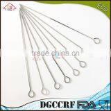 NBRSC Long Flat Metal Chrome Plated BBQ Skewers, Grill / Barbecue Shish Kebab Kabob Skewers thumbnail-3