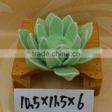 Ceramic Flower Candle Holder Factory Supply thumbnail-1
