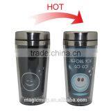2017 New Magic Stainless Steel Travel Mug With Plastic Outer thumbnail-2