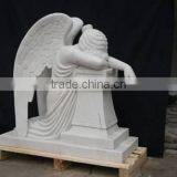 Chinese Stone Carving Stone Carving Marble Angels Statues for Cemeteries thumbnail-5