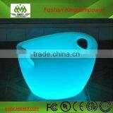 Illuminated Color Change Round Led Plastic Shine Wine Bucket thumbnail-2