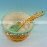 Cupcake Ceramic Bowl With Spoon