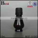 10ml Black Essential Oil Glass Bottle Hot Sale Glass Essential Oil Bottle Glass Vial With Plastic Cap thumbnail-1